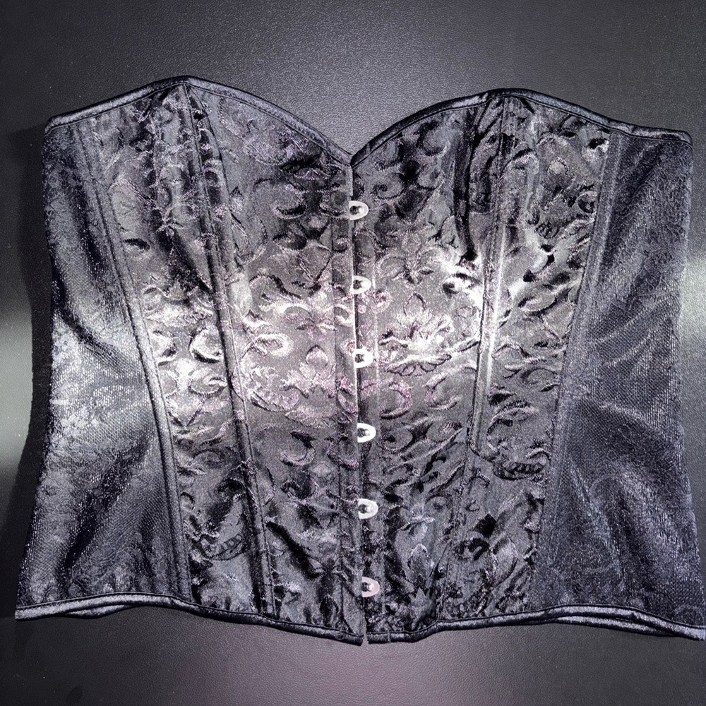 Black Lace Corset Top